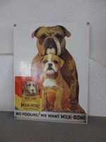 Blechschild Milk-Bone Dog Biscuits 1950er