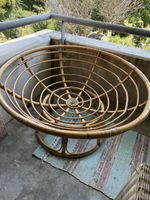 Papasan Sessel Rattansessel braun