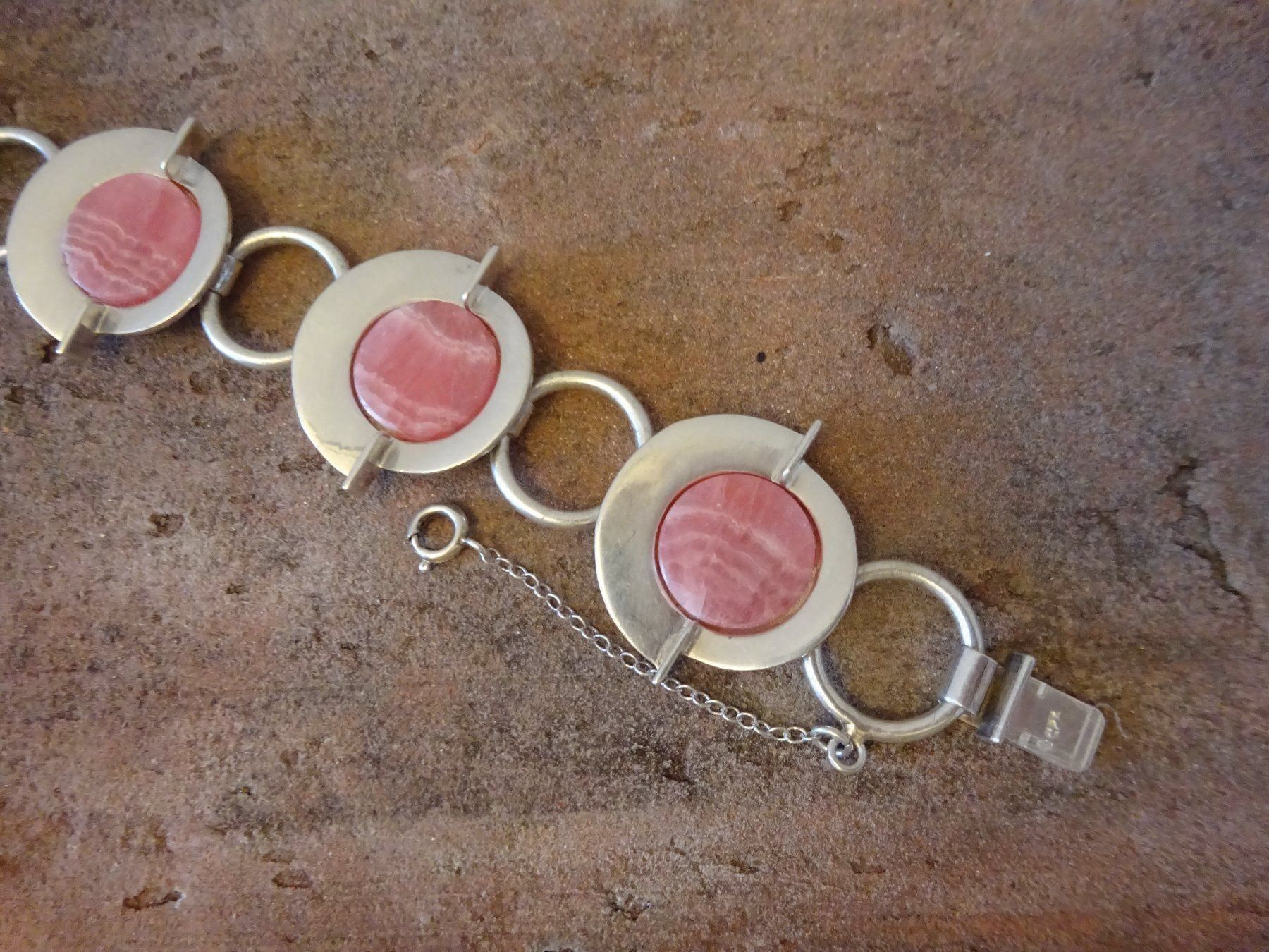 Bracciali & Braccialetti: Armband Rodochrosit pink / 925 Silber – Usato da Esslingen venduto da FetteSchnecke 6