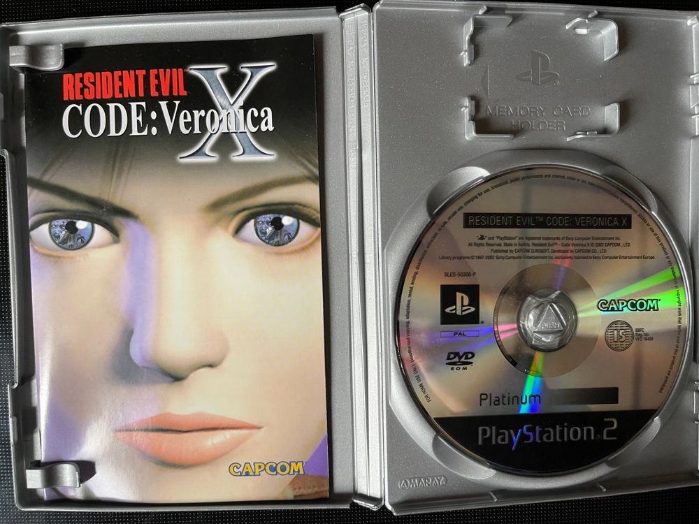 Resident Evil-Code Veronica X Playstation 2 PS2 Platinum 