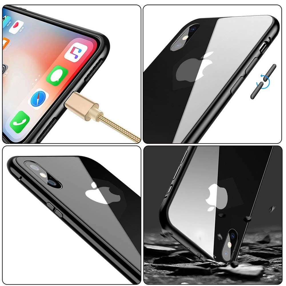 Cover & Protezioni schermo: iPhone XS max - Etui metal solide avec double face de verre – Nuovo e nell'imballaggio originale da Morges venduto da DigiAC 2