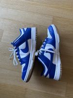 Nike Dunk Low Sneaker blau weiss mit Gummisohle gebraucht
