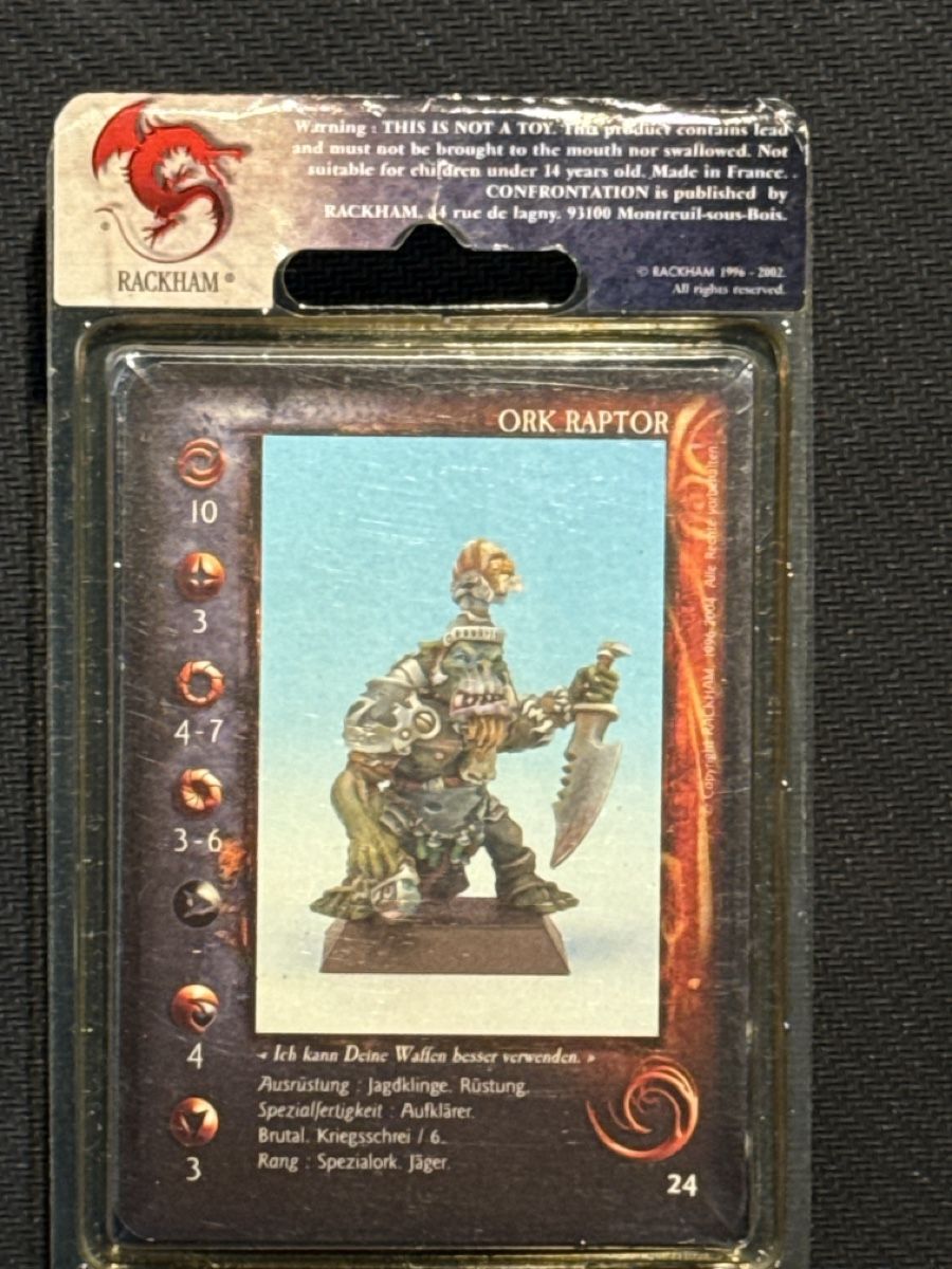 Statuette: Rackham Confrontation - Ork Raptor OVP – Usato da Bischofszell venduto da Ascorb 1