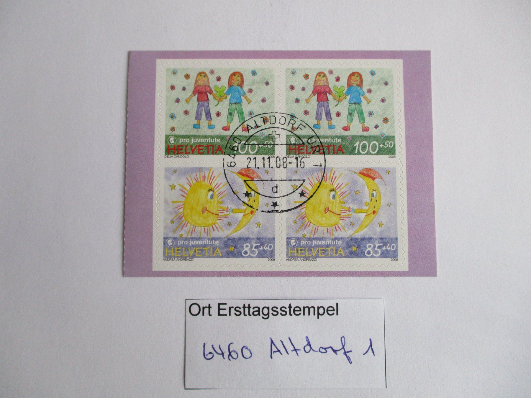 Tutti i francobolli: Viererblock mit Ort Ersttagsstempel 6460 Altdorf 1 – Usato da Langnau b. Reiden venduto da Aktuell88