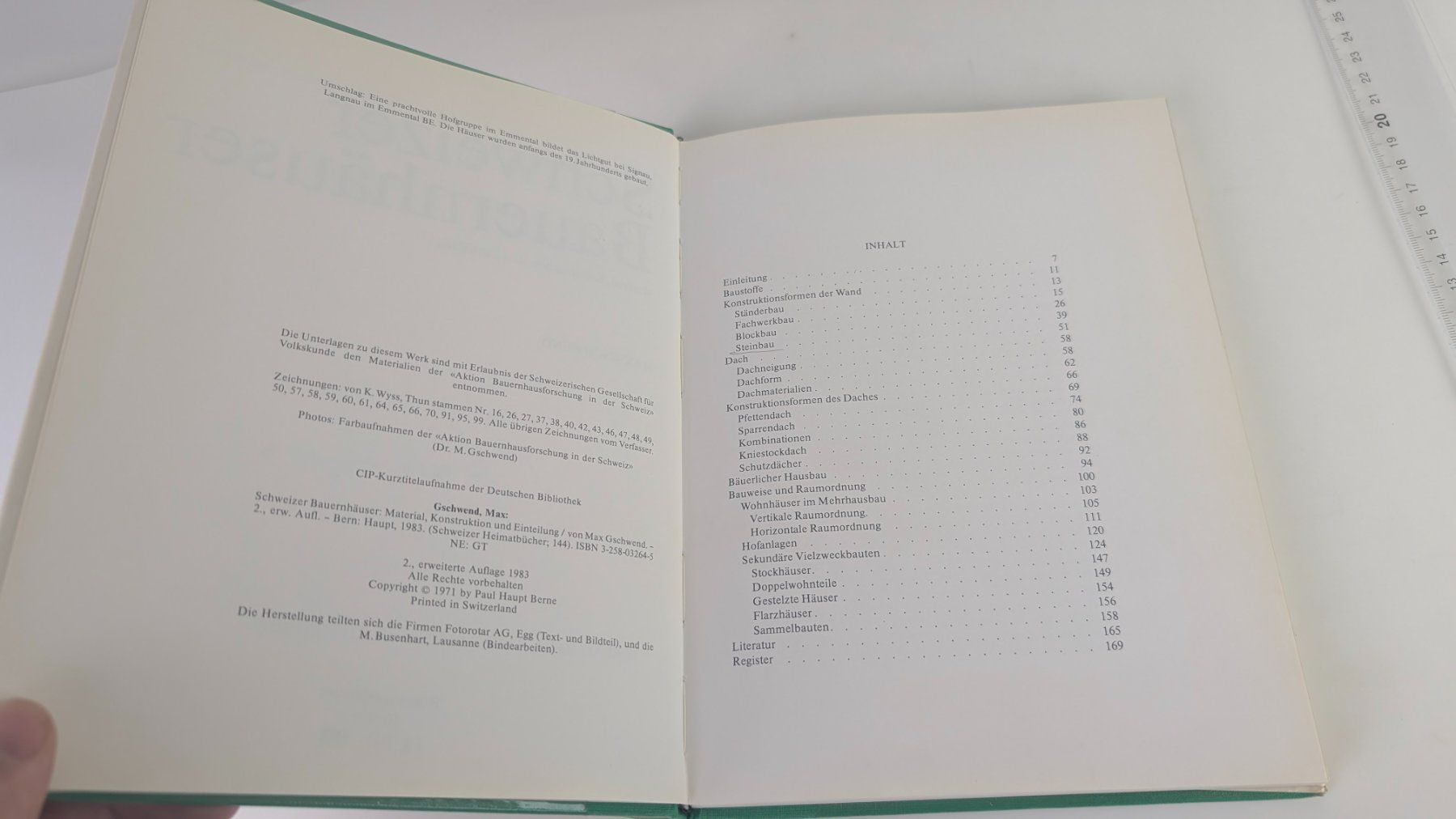 Bücher: Schweizer Heimatbücher: Schweizer Bauernhäuser 1983 – Gebraucht aus Zürich von axolottchen 5
