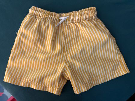 Badehose gestreift gelb Grösse 98 gut erhalten