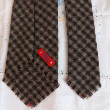 Kiton Neapel Krawatte handgefertigt 7fach feinste Kaschmir