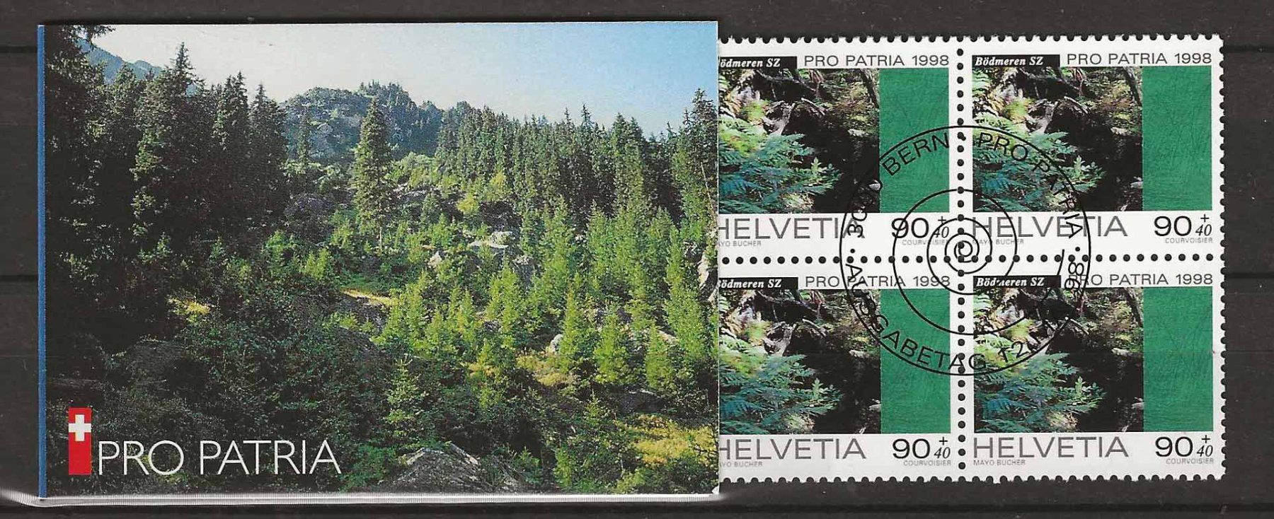 Tutti i francobolli: PPC1998 - Carnet Pro Patria 1998 1er j. – Usato da Trélex venduto da Phil_Albert