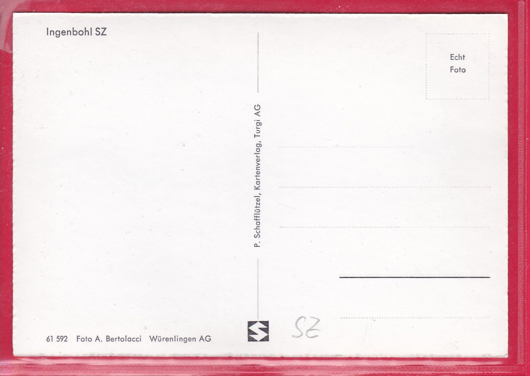 Cartoline postali: INGENBOHL SZ – Usato da Oberrieden venduto da Gebirgsstelze 1