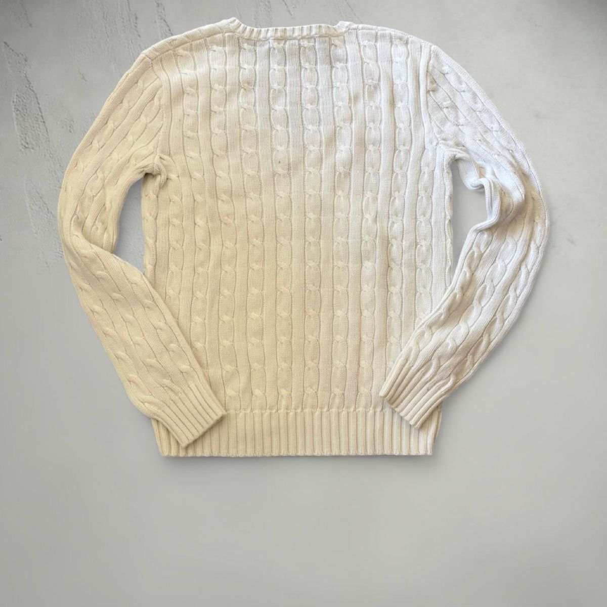 Ralph Lauren Maglioni & Felpe: Pullover Ralph Lauren Zopfstrick V-Ausschnitt Weiss Grösse M – Nuovo (secondo la descrizione) da Basel venduto da archive. 7