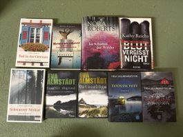 9 Bücher Krimi/Roman
