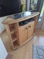 Corner TV stand on wheels