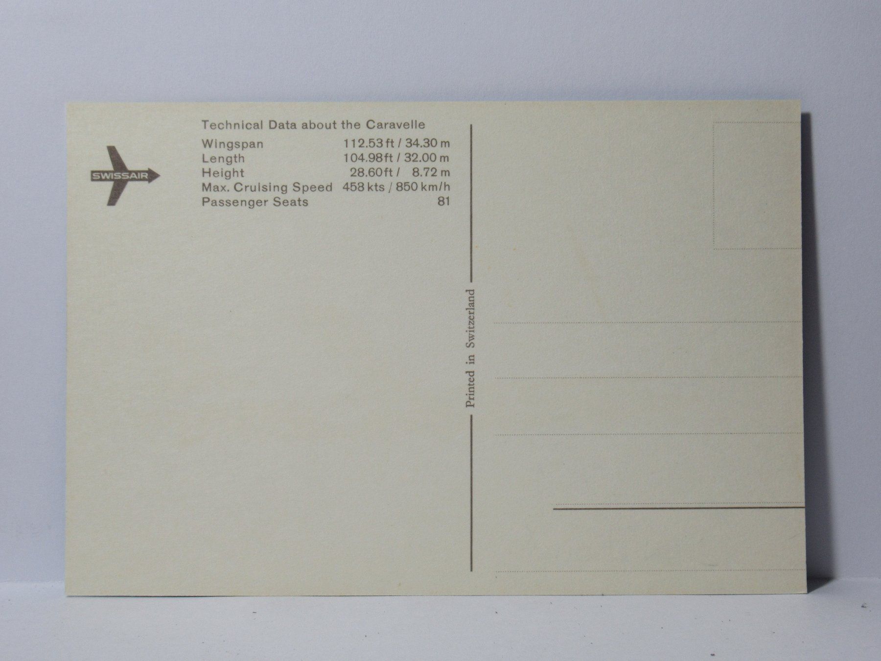 Cartoline postali: Flugzeug , SWISSAIR – Nuovo (secondo la descrizione) da Grenchen venduto da Bluemchen1900 1