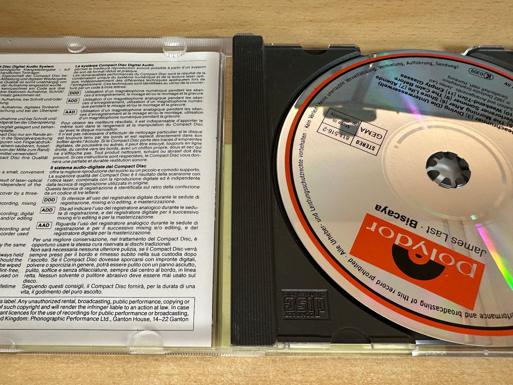 CD: I5 James Last – Biscaya – Usato da Rikon im Tösstal venduto da Alpenmutz 2