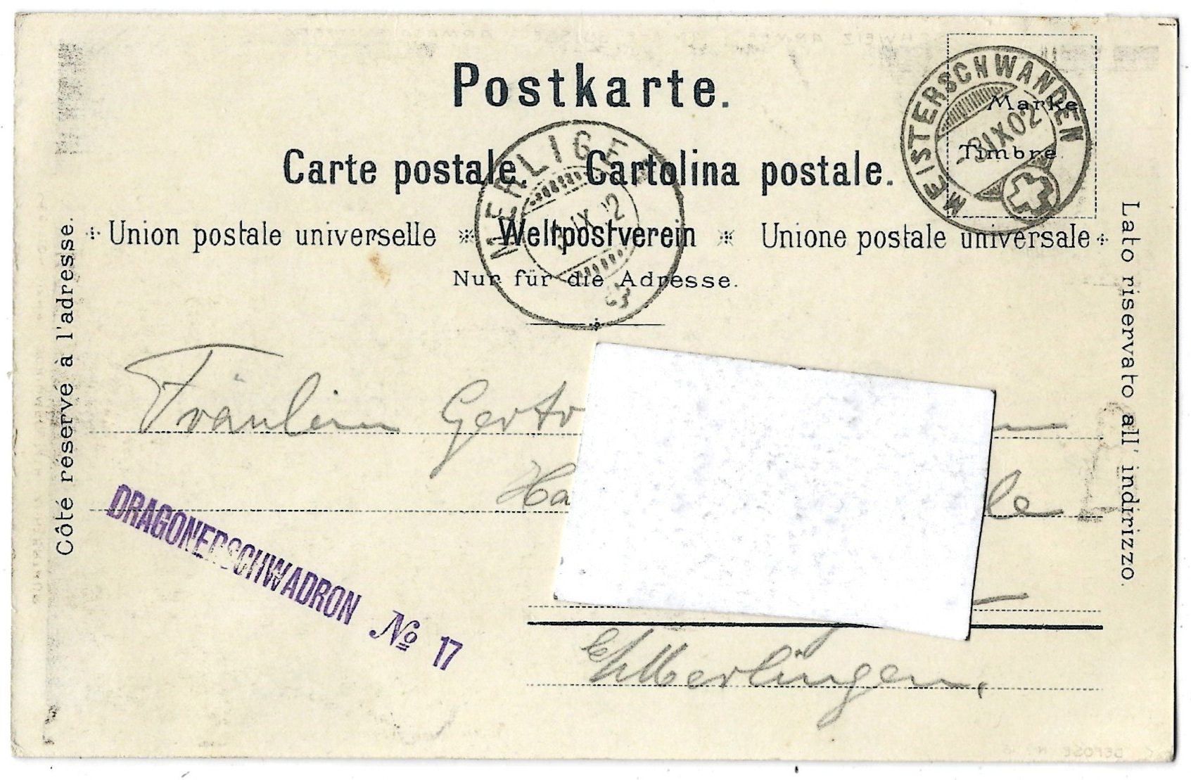 Cartoline postali: SCHWEIZ.  ARMEE   -   EIN  HEISSER  TAG – Usato da Bütschwil venduto da Jackson1A 1