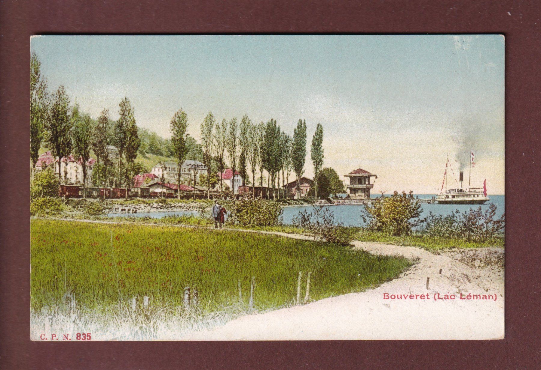 Cartoline postali: LE BOUVERET - Bord du Lac – Usato da Pully venduto da nicecards