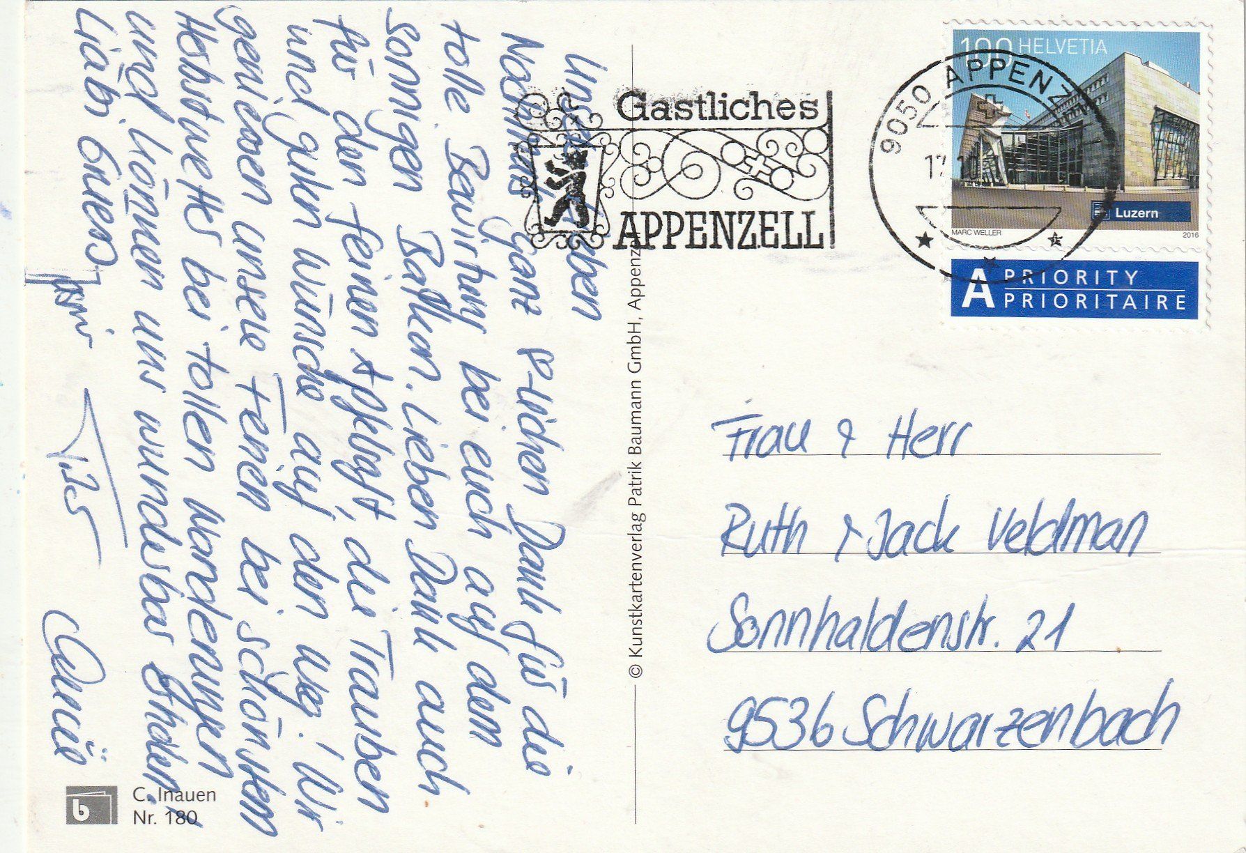 Cartoline postali: Appenzeller Malerei – Usato da Lumbrein venduto da made02 1