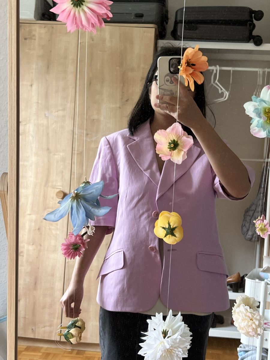 Giacche: Pink linen jacket  size S – Usato da Zürich venduto da dor_9l9g 9