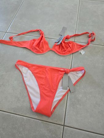 Maillot de bain Huit neuf, corail
