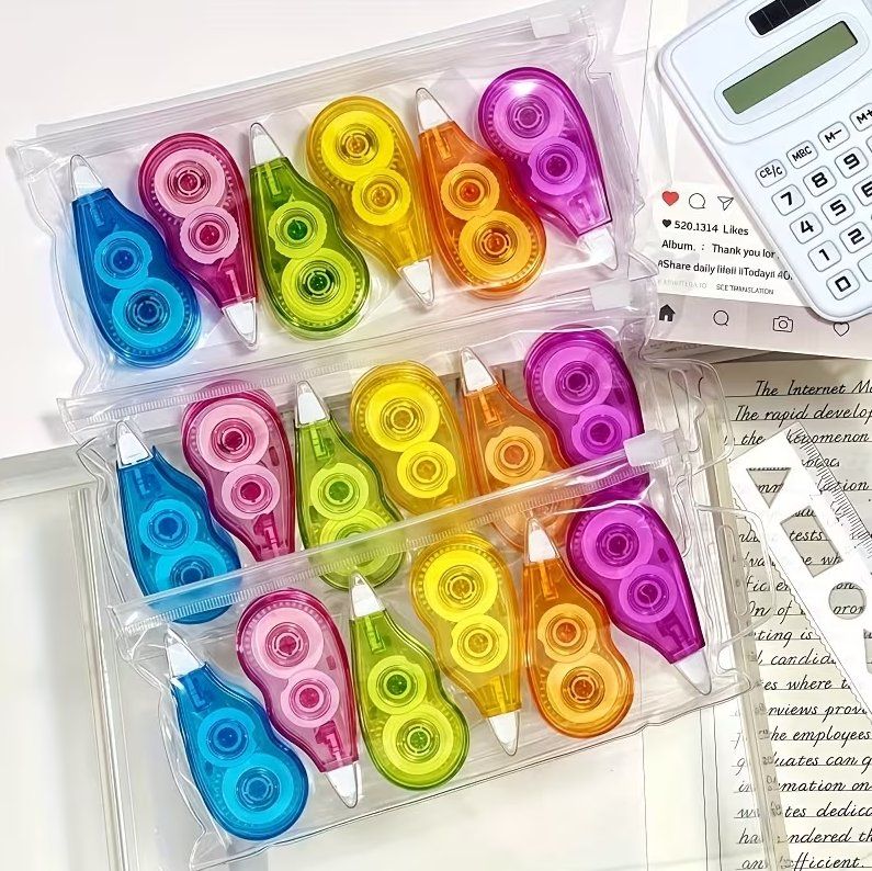 Penna & Evidenziatori: Bunter Korrekturroller / Correction Tape – Nuovo e nell'imballaggio originale da Reinach BL venduto da Deinfashion