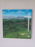 Acrylbild, Berglandschaft, Unikat, selbstgemalt