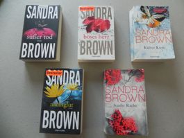 5  Bücher Triller Taschenbuch Autorin Sandra Brown 2012-2016