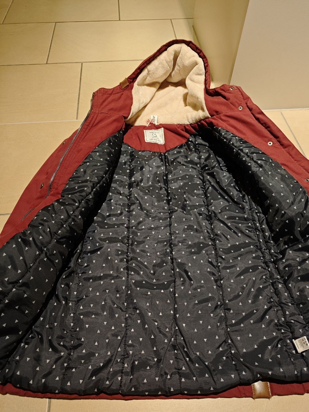 Giacche & Cappotti: lange Winterjacke, Gr.152, bordeaux – Usato da Gibswil venduto da jibbi01 1