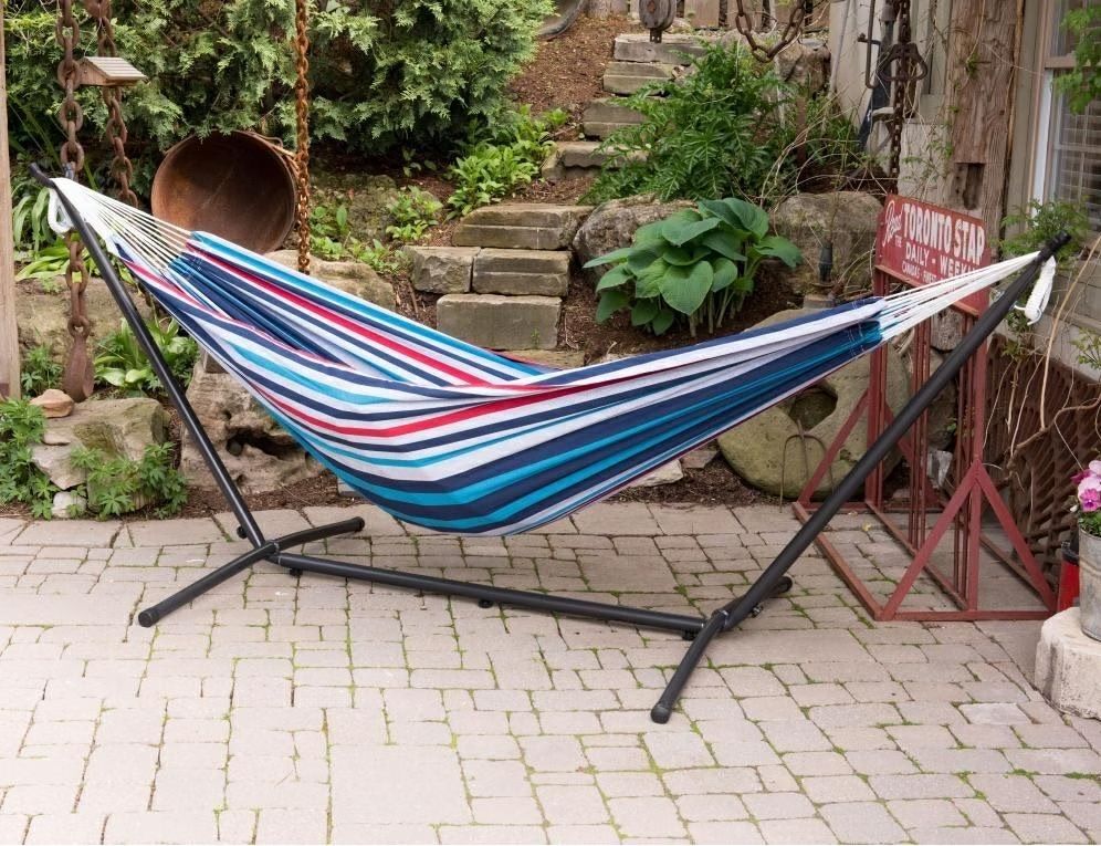 Amache: Hängematte mit Gestell - Vivere Combo Double – Nuovo (secondo la descrizione) da Luzern venduto da vkbest10 9