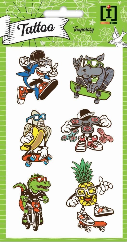 Aufkleber: Temporary Crocodile Tattoos Sticker 10x19cm – Neu und originalverpackt aus Luzern von Vegeta3000