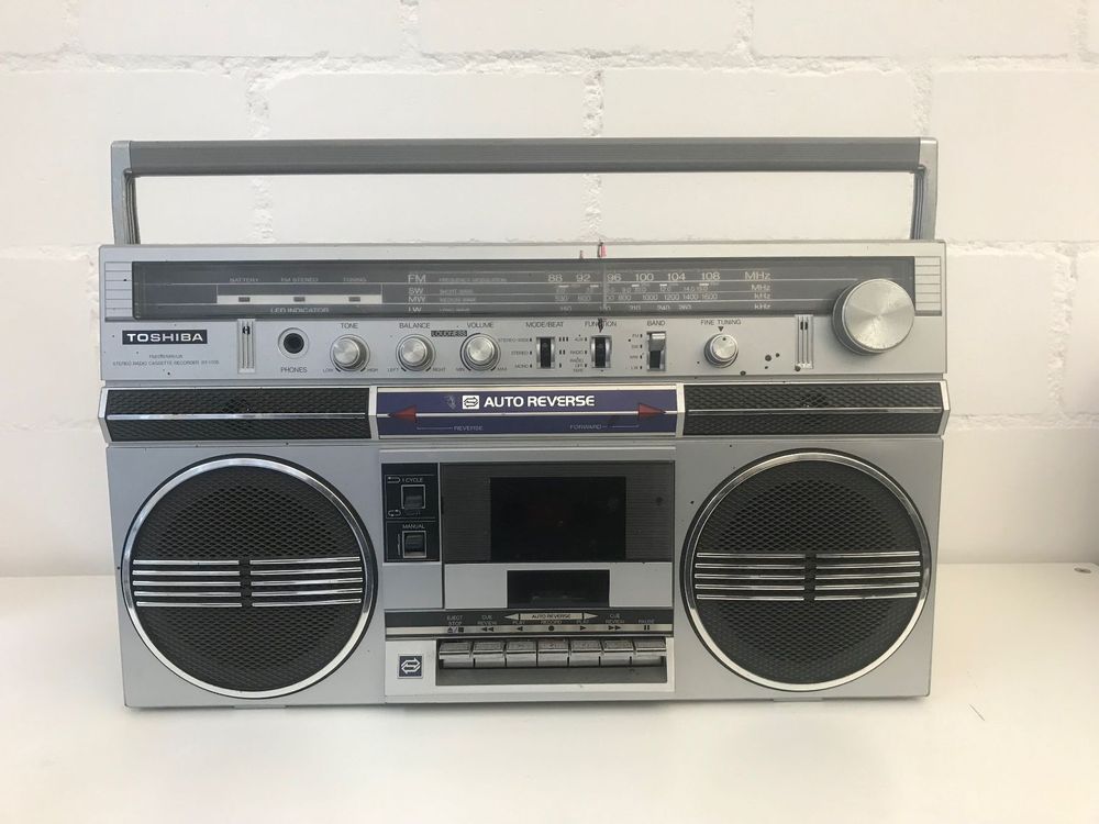 RARE Toshiba RT-8046 Boomback Ghetto Blaster Vintage 80s - Pour Pièces (HS)