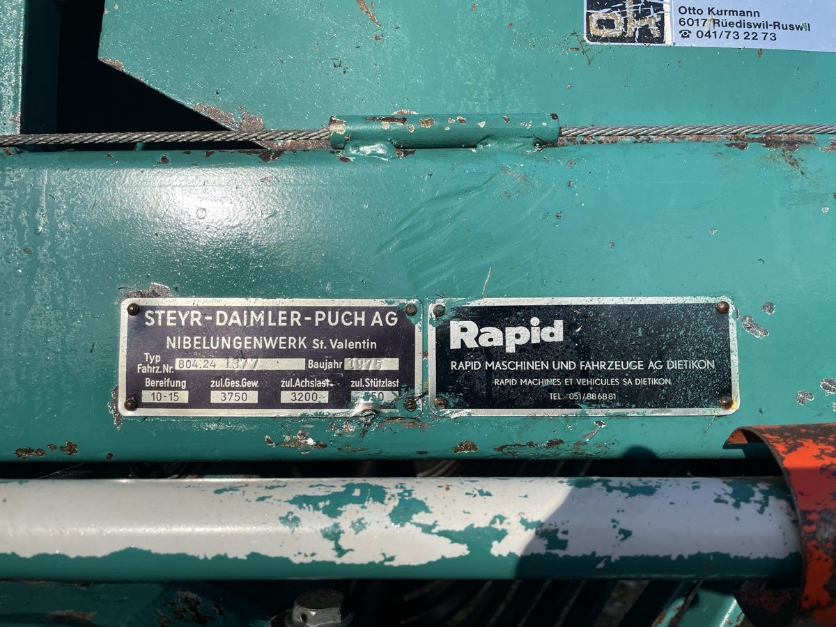 Steyr Rimorchi: Ladewagen Steyr Hamster plus – Usato da Gossau SG venduto da Comet64 5