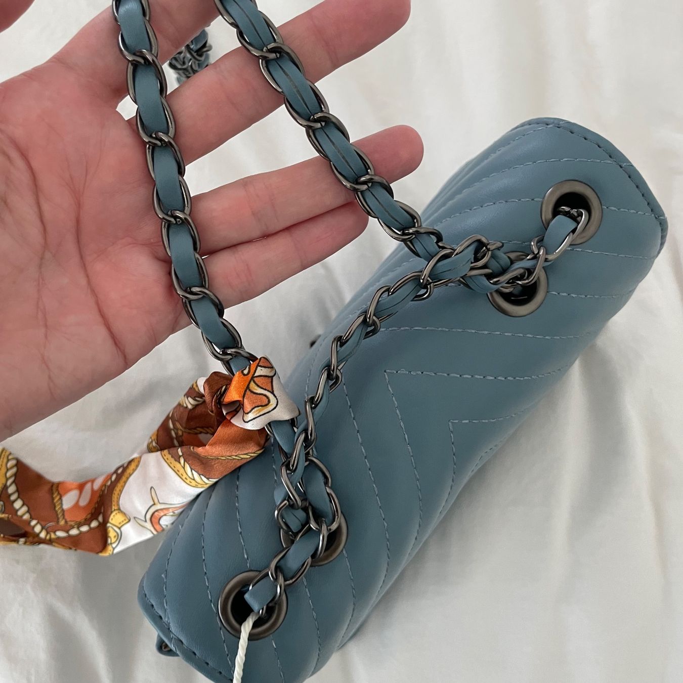 Borse da donna: Petrolblaue Tasche aus Kunstleder – Nuovo (secondo la descrizione) da Utzenstorf venduto da beatrice.ch 4