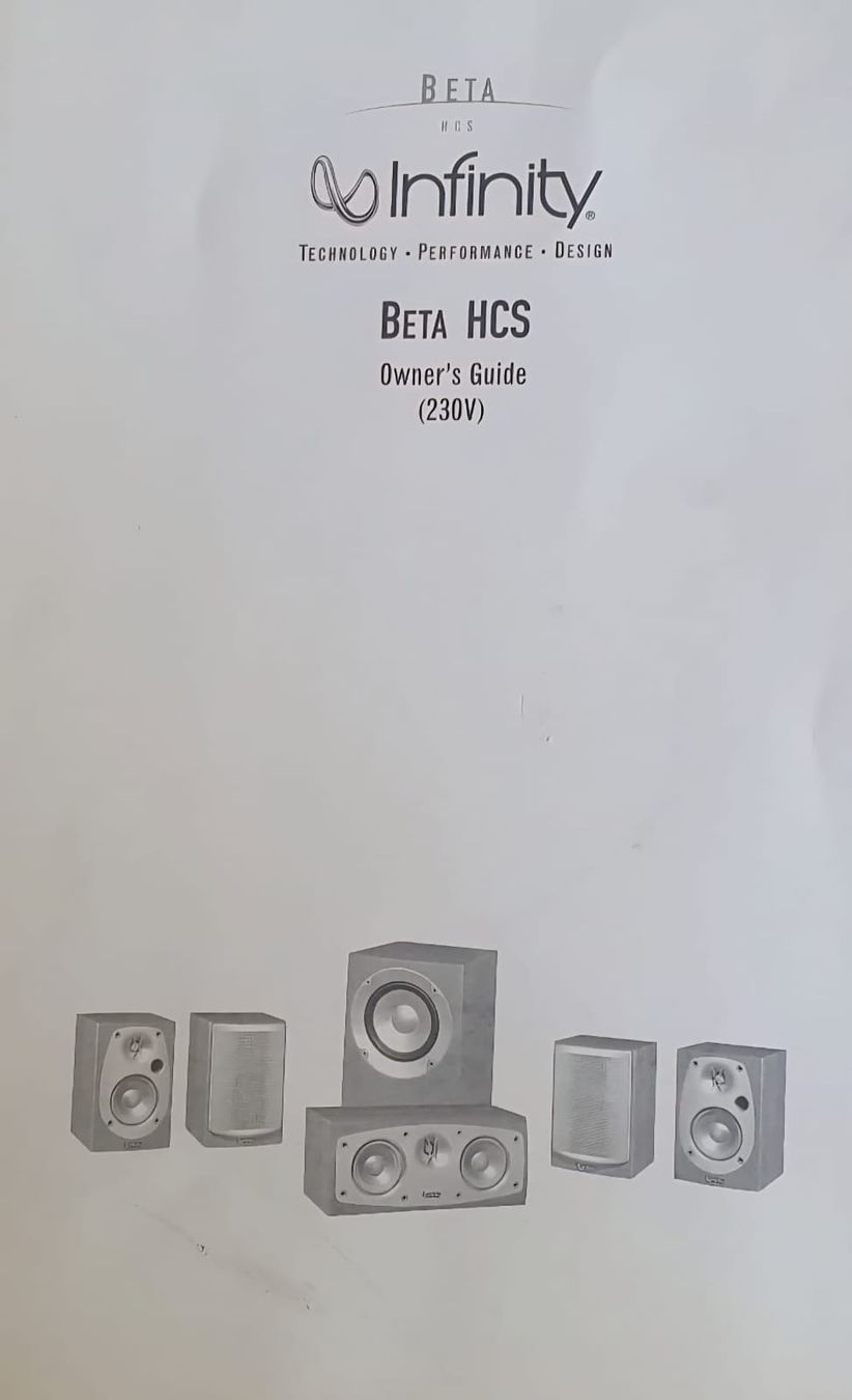 Infinity Heimkino: Infinity BETA HCS Lautsprecher Set mit Yamaha Receiver – Gebraucht aus Fribourg von menninju 1