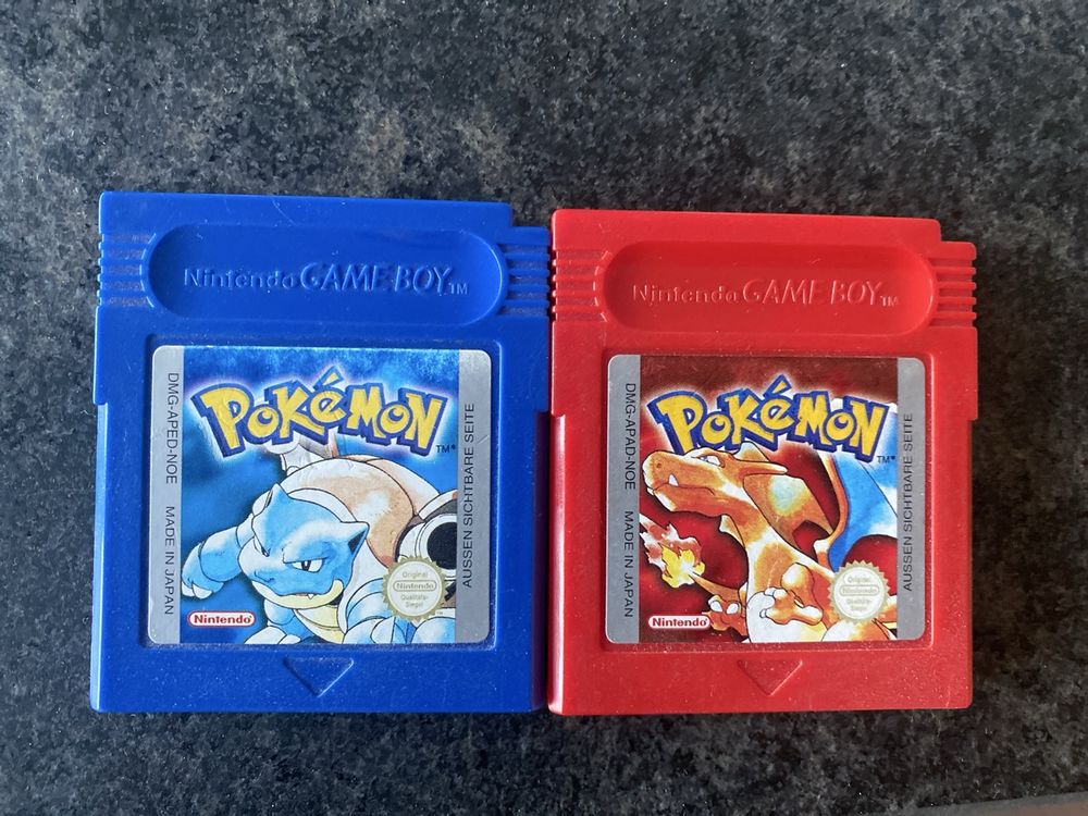 Pokémon Blaue & Rote Edition Gameboy, Top Zustand! (Gebraucht) in ...