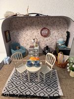 Haus-Köfferchen gross / Wohnzimmer - für eine Maileg Maus