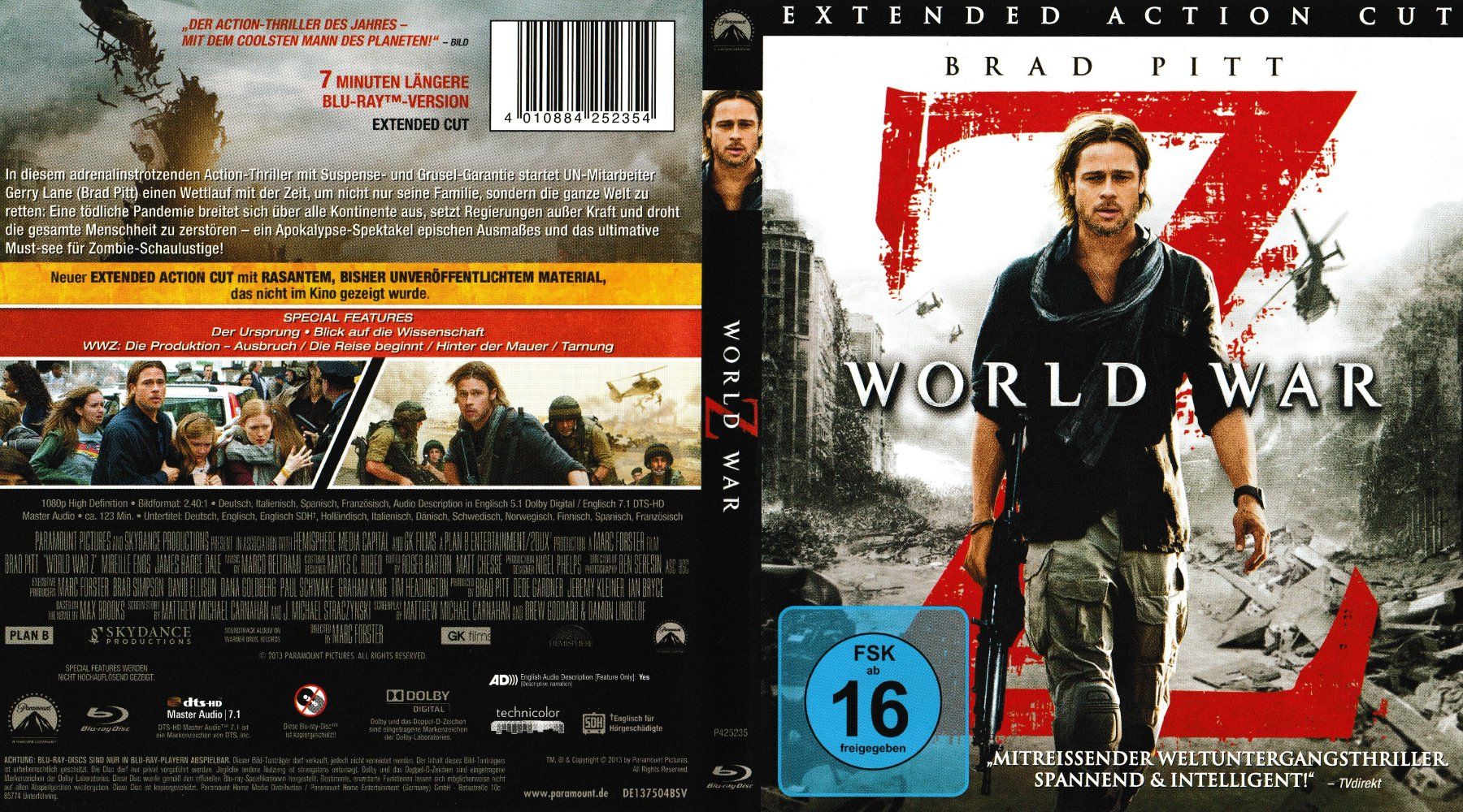 Tous les DVDs: Blu-Ray - World War Z - Extended Action Cut – D'occasion à Langnau am Albis par MediaRescuerKeLoX