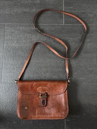 Umhängetasche Leder Vintage