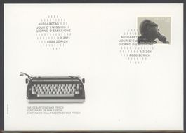 2011, FDC, 100. Geburtstag Max Frisch (Nr. 1385)