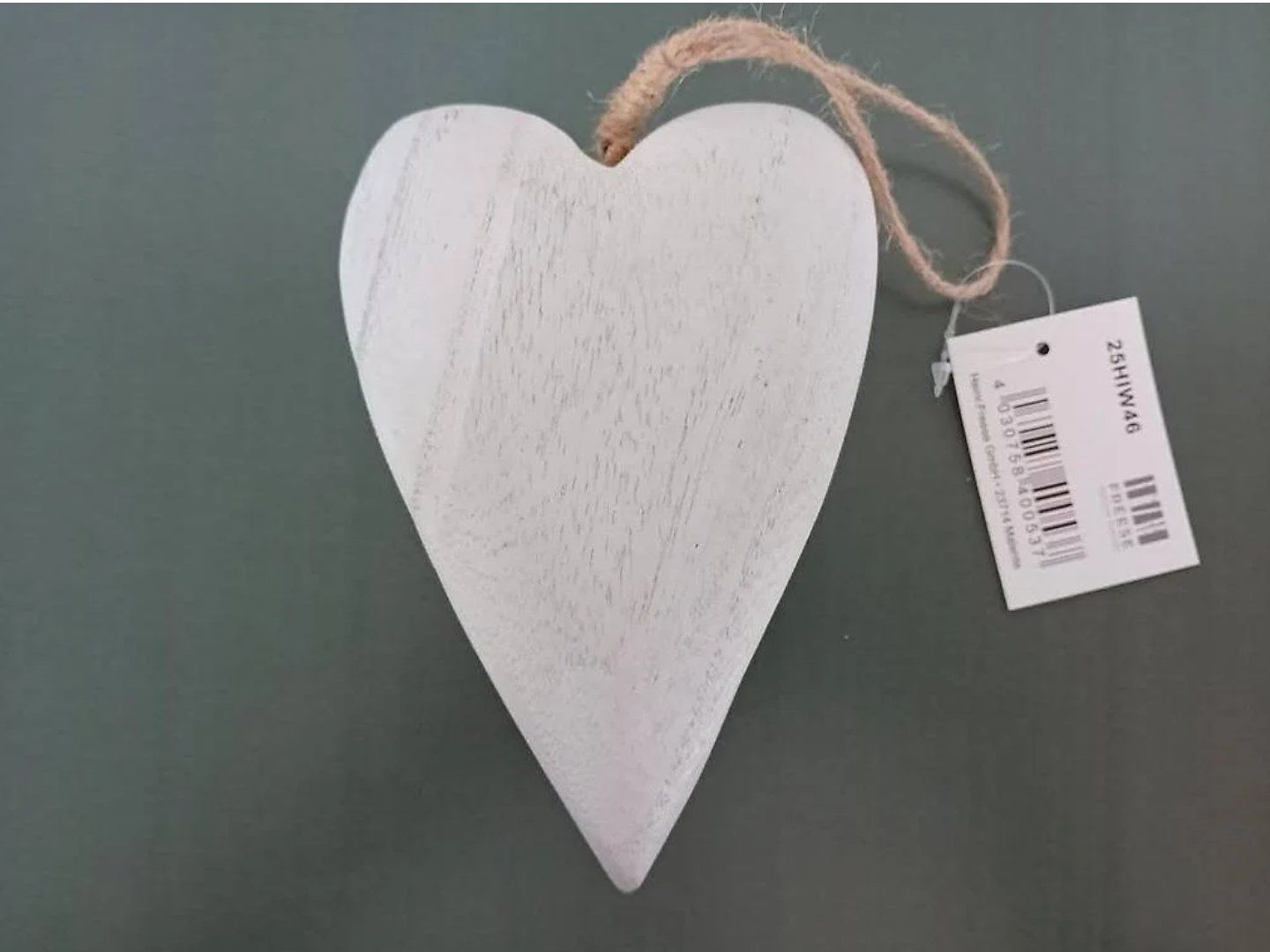 Tutte le decorazioni: Shabby Chic Deko Herz aus Holz – Nuovo e nell'imballaggio originale da Salez venduto da Robe12 2