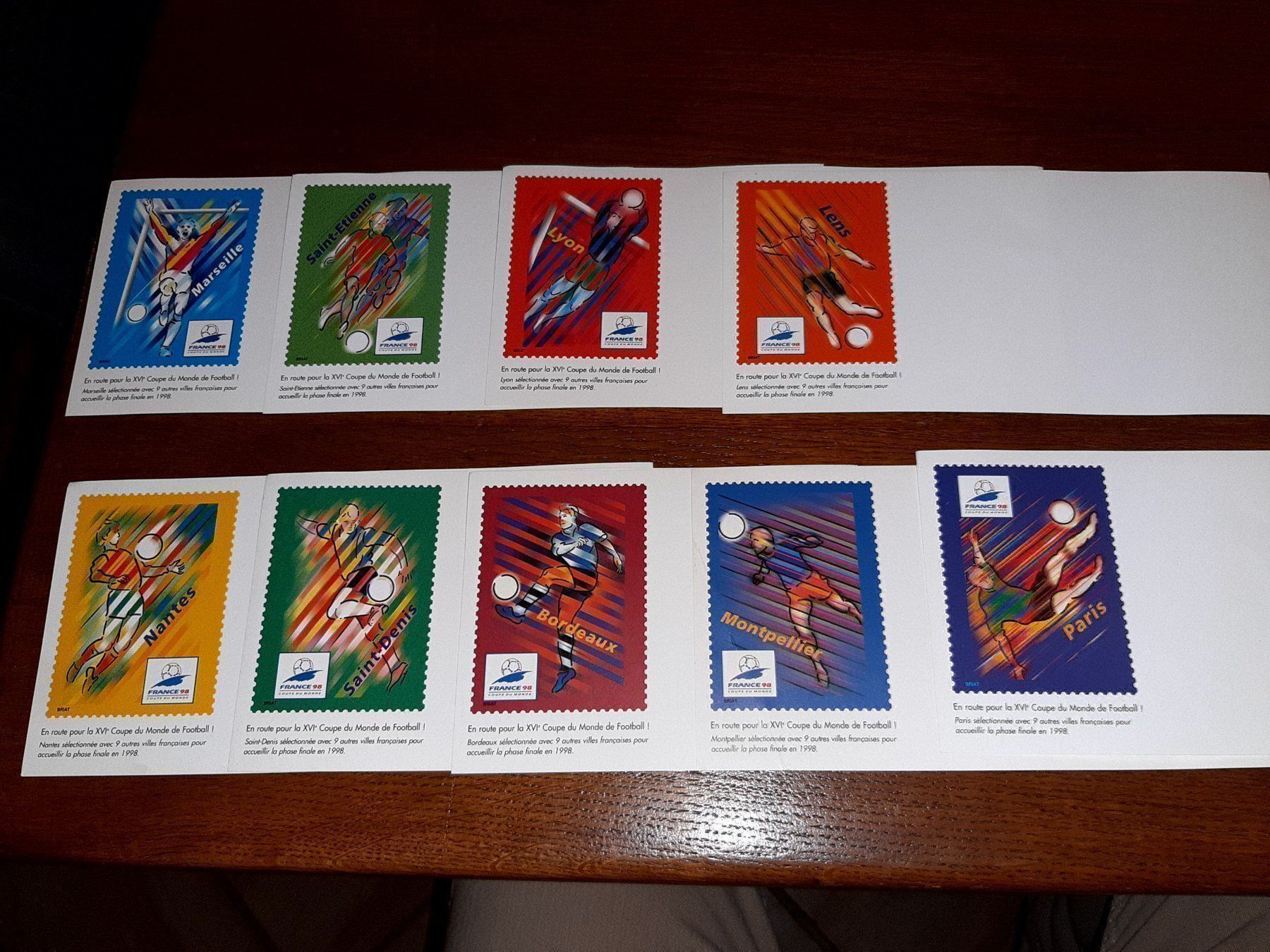 Karten: 9 cartes coupe du monde 1998 – Neu (gemäss Beschreibung) aus Le locle von juliensaran