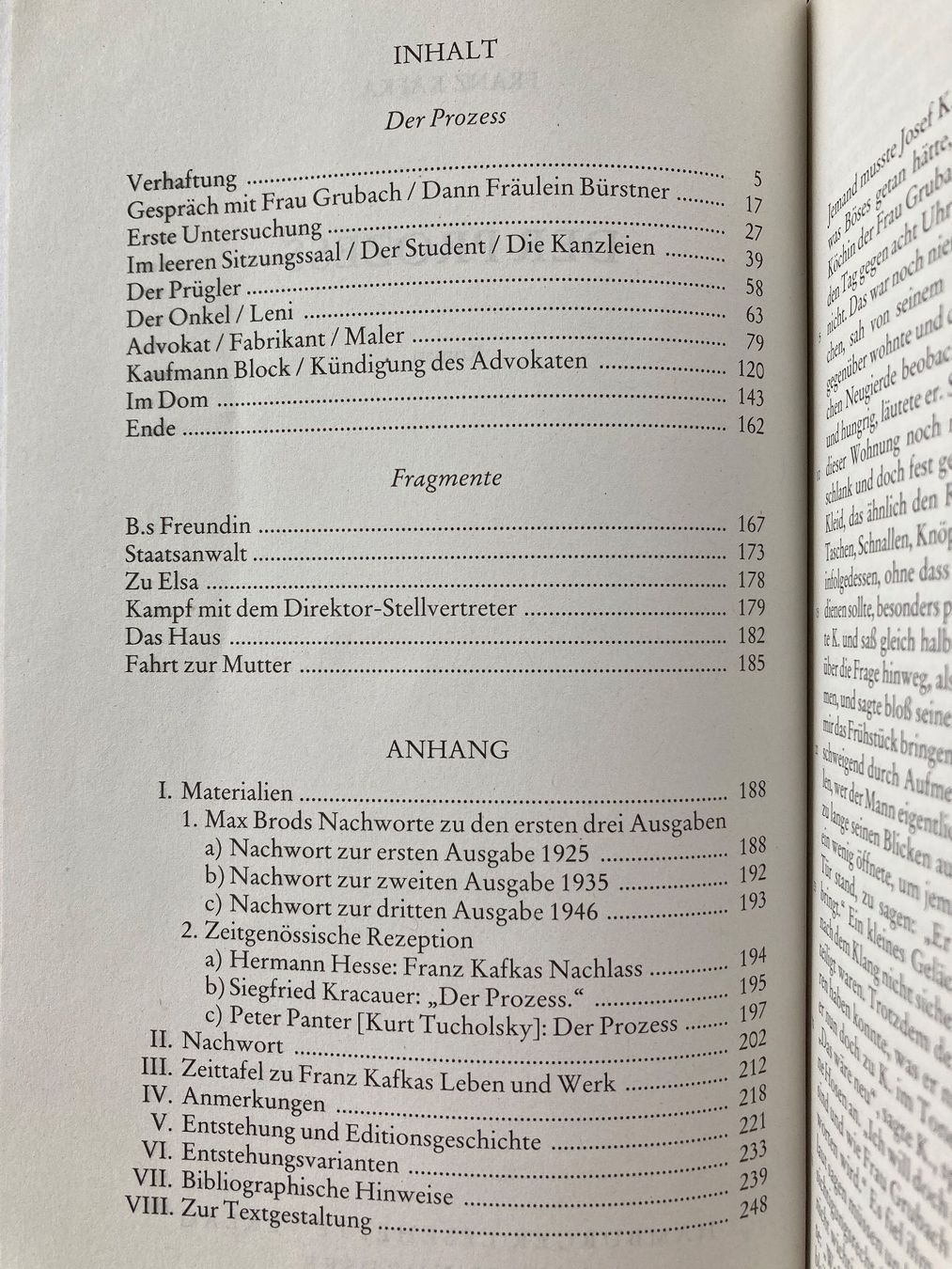 Bücher: Franz Kafka, Der Prozess – Gebraucht aus Baden von Yoyo1 1