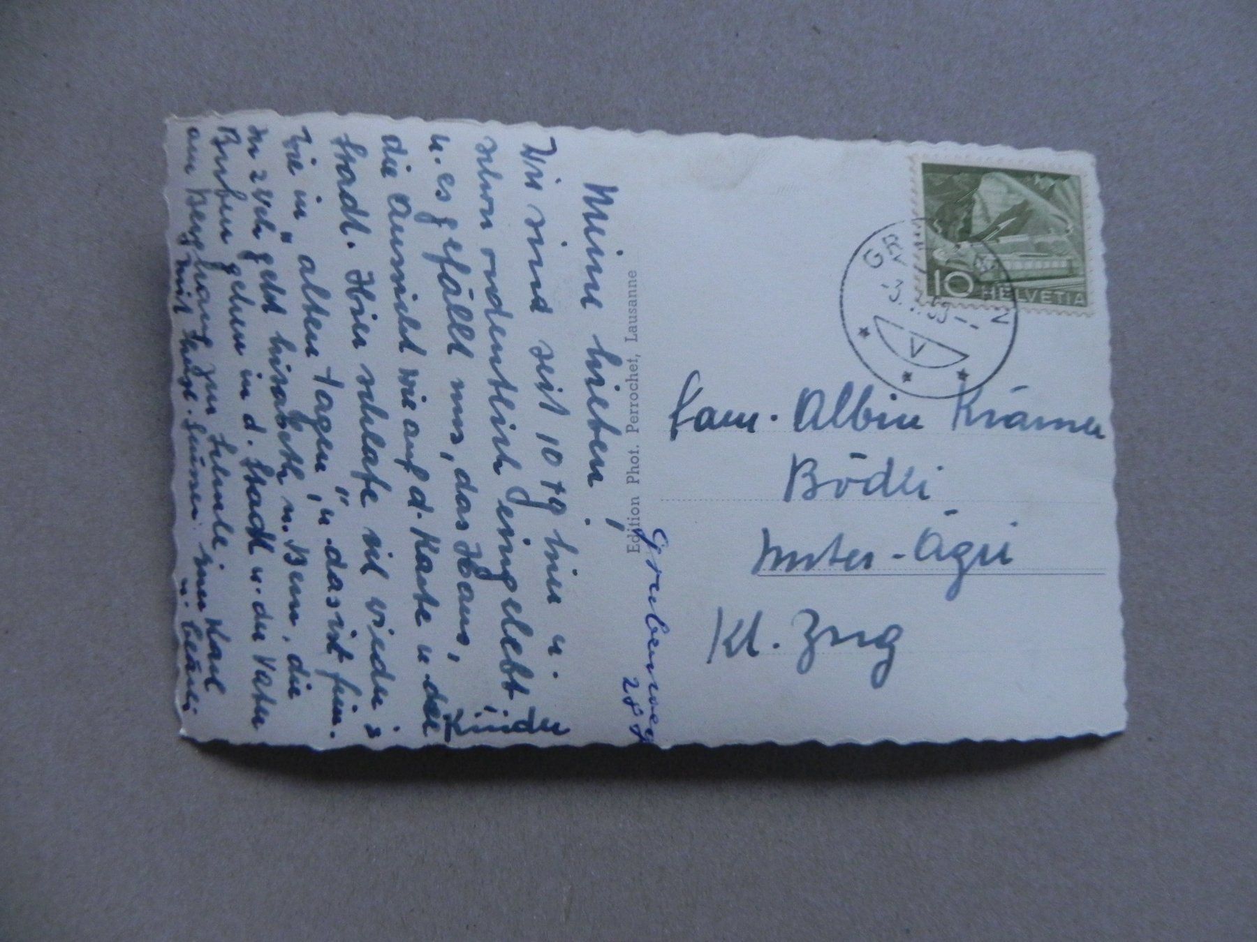 Cartoline postali: Karte Grenchen SO 1953 – Usato da Siebnen venduto da krimsie 1