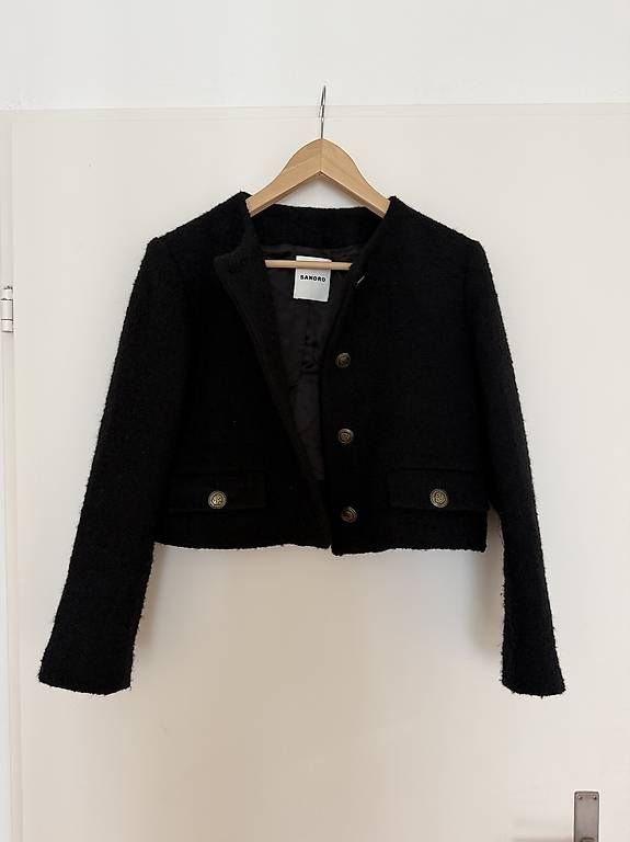 Sandro Giacche: Sandro Tweed Jacke Gr. S – Usato da Zürich venduto da My_little_boutique