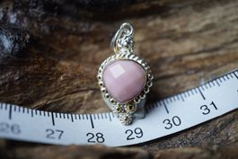 Opal Rosa      Facettiert    Anhänger   925 Silber