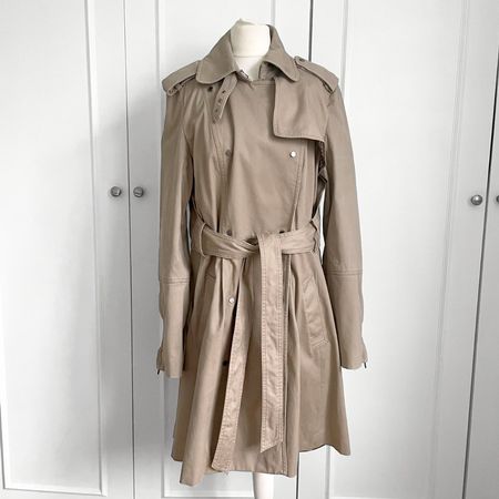 ARMANI EXCHANGE Manteau Trench Rose Beige - Taille L