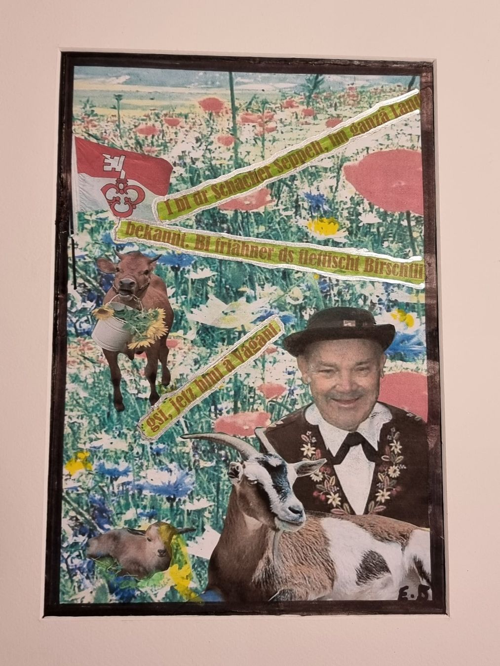 Foto & Immagini: EDGAR BALTENSPERGER    COLLAGE AUF PAPIER MIT PASSEPARTOUT – Usato da Gersau venduto da grafik-kunst 2