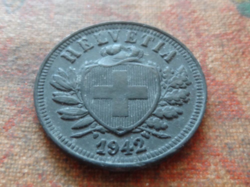 Alle Münzen: 2 Rp. 1942   (C) – Gebraucht aus Romanel-sur-Lausanne von Swift13