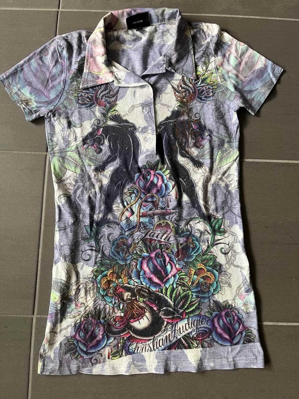 T-shirt: Christian Audigier T-Shirt Grösse S – Usato da Bern venduto da mic_67rm