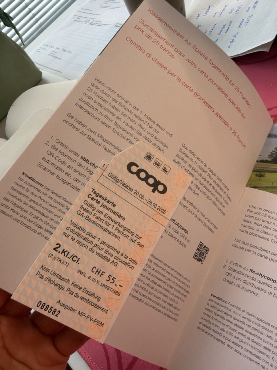 Biglietti: Coop SBB Special Day Pass 2nd Class – Nuovo e nell'imballaggio originale da Regensdorf venduto da Let-me-win-please 2