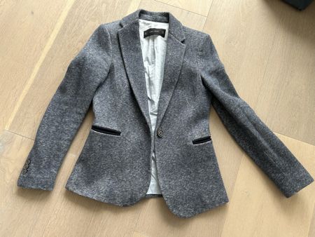Zara Blazer Gr. S grau blau